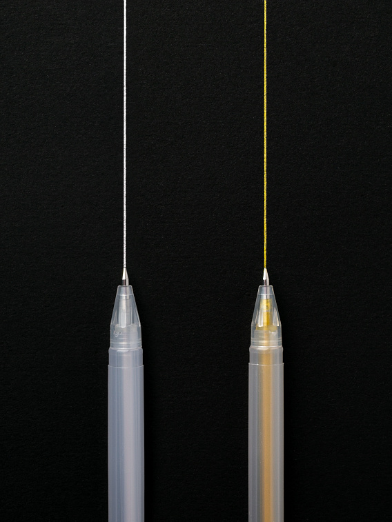 Набор ручек гелевых "Сонет", 2 шт, 0,6 мм (серебро, золото) 606x758